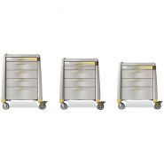 Avalo IV - Chariot médical Capsa Healthcare - Cadre en acier avec surface de travail coulissante et options de rangement modulable_3