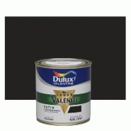 Peinture laque boiserie Valénite noir satiné 0,5L - Résistante aux chocs et intempéries - DULUX VALENTINE_3