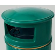 Corbeille publique 50 litres - CONVIVIALE - acier galvanisé et aluminium laqué_3