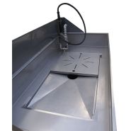 Fontaine de dégraissage bio - Détergent Top Cleaner 140 Bio Power - Charge 80 kg - Inox 304 - Dimensions 1450x600x1235 mm_3