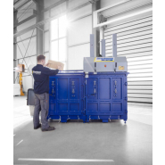 Presse à balles double chambre pour gestion des déchets recyclables MK 1100