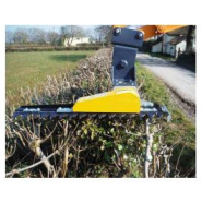 Épareuse pour mini-pelle avec moteur bidirectionnel en aluminium