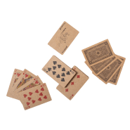 Set de jeux en bois - Dominos et jeu de 52 cartes - Couleur naturelle - 135g_3