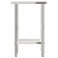 Vidaxl table de travail de cuisine 55x55x85 cm acier inoxydable 376453_3