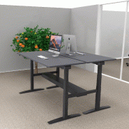 Bureau bench réglable en hauteur UP - Mobel Linea - Non, 140, Anthracite, Anthracite_0