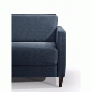 Canapé convertible express Oslo Tweed bleu - Couchage 140x197 cm - Matelas 16 cm - Sommier lattes Renatonisi_3