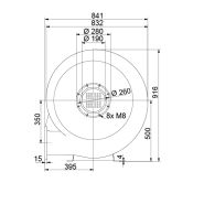 RD 82 - Ventilateur ATEX Elektror - Jusqu'à 90 m³/min et 6.800 Pa - Zones 1, 2 et 22_3