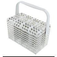 4055240909 - Panier lave-vaisselle AEG - Kit de 2 paniers à couverts gris avec crochet, dimensions 125x229x42 mm et 225x229x80 mm_3