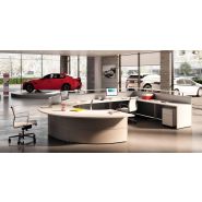 Banques d'accueil Réception - éléments courbes et linéaires pour configurations haut de gamme_3