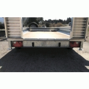 Remorque TPF 3502 35 avec dimensions utiles 3560x1700 mm et anneau d'attelage