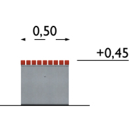 Accoudoir pour banc public Birka réf 8020359 - Hags - montage 1 heure, longueur 1760 mm_3
