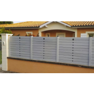 Clôture PVC à lisses horizontales de 10 cm - ANTIGONE - Gamme Tendance - Design soigné et personnalisable_3