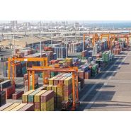 Grue portuaire - Liebherr - Portique de stockage sur pneus avec construction rigide et options de productivité_3