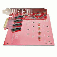 StarTech.Com QUAD-M2-PCIE-CARD-B carte et adaptateur d'interfaces Interne M.2_3