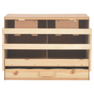 Vidaxl pondoir 2 compartiments 63x40x45 cm bois de pin massif 170652_3