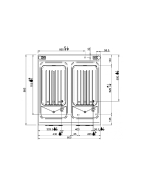 Cuiseur à pâtes électrique sur placard - 2 cuves de 40 litres - Gamme DOMINA PRO 900 - Référence CPE98A_3