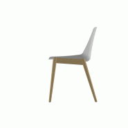 Lot 4 chaises Suite pieds bois blanc_3