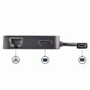Adaptateur Multiport USB C - Mini Station d'Accueil USB-C Vidéo HDMI 4K - Gigabit Ethernet, Hub USB_3