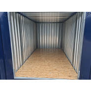 Conteneur démontable avec toit, plancher, portes et murs en acier