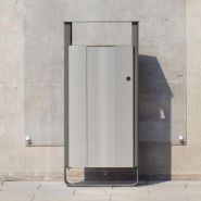 Electra - Poubelle publique Glasdon - 60 à 65 litres avec cadre en acier revêtu et panneaux Vandalex_3