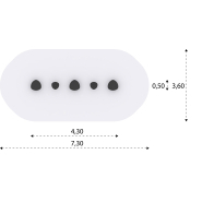 Parcours d'équilibre Ability pour enfants - Rouge - Fondation à enterrer - réf 8056730 - Hags_3