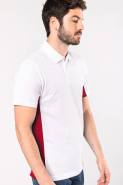 Polo piqué manches courtes bicolore homme - Réf: K232 - Kariban - 65% polyester / 35% coton_3
