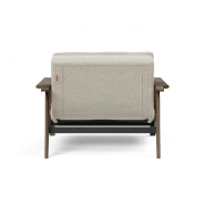Innovation Living - Fauteuil design Dublexo Frej Mixed Dance Natural - Convertible lit 90x115 cm - Piétement chêne fumé_3