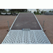 Plateau basculant à hayon 3 essieux 510x210 PTAC 3500KG Temared_3