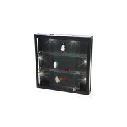 Vitrine Murale LED et verre - Noir Réf : 2228419_3