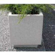 Jardinière Carrée Menes en béton armé - Autostable - Option antigraffiti - Paire de pieds en option_3