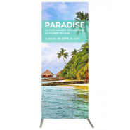 Totem tissu 2 pieds - structure aluminium - impression recto/verso - modèle ie-tot-2pieds_3