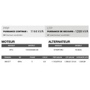 AT-1265 60 Hz triphasé groupe électrogène en container - 1268,6 kVA - moteur MTU - alternateur STAMFORD_3