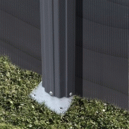 Piscine ovale en acier 5,27m x 3,27m x h: 1,22m - gris anthracite - filtration à sable - renforts apparents_3