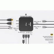 USB-C Dual HDMI Docking Station with Power Delivery 100 W + Universal Charger 100W_3
