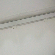 Tente pliante professionnelle 3x3m - Aluminium 50mm - Bâche 520g/m² - Norme M2 - Blanche_3