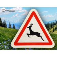 Panneau de danger A15B - Passage d'animaux sauvages - Signalisation routière certifiée_3
