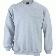 Sweat-shirt de travail pour homme - poche poitrine - disponible du S au 3XL - intérieur molletonné - modèle JN924_3