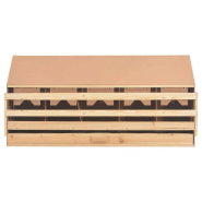 Vidaxl pondoir 5 compartiments 117x33x54 cm bois de pin massif 170659_3