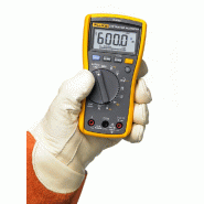 FL117 - Multimètre numérique portable TRMS AC 6 000 points avec détection de tension sans contact - FLUKE_3
