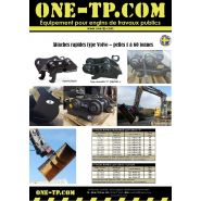 Accessoire de pelle compatible avec godets à axes soudés