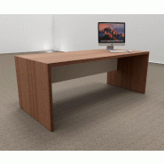 Bureau de direction T45 version droite - Quadrifoglio. - 180, Noyer Canaletto et blanc_0