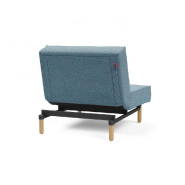 Innovation Living - Fauteuil Splitback Stem Convertible Lit 90x115 cm - Pieds Obus Naturel - Tissu Mixed Dance Light Blue_3