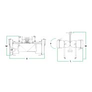 Id-dual - Effeuilleuse double pour vignobles en espalier - David Industries - Tête effeuilleuse inox 45 cm - Frange de travail_3