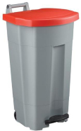 Poubelle mobile à pédale en plastique Boogy - 90L - couleurs sur demande - Fabrication Française_3