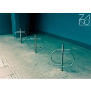 05.022 Arceau urbain spiral - Zano - en acier inoxydable ou noir - hauteur 75 cm - design unique_3