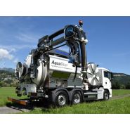 Hydrocureur polyvalent avec capacités de rinçage et aspiration réglables indépendamment
