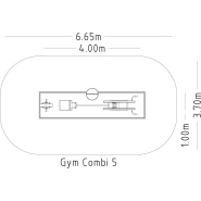 Équipement de fitness extérieur - Denfit Gym Combi 5 - 8065119 - Hags - Spécifications complètes_3