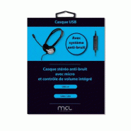 MCL MK1A99BZCSQMUSBAB casque Avec fil Arceau Bureau/Centre d'appels USB Type-A Noir_3
