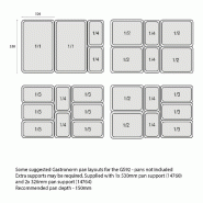 Comptoir pour saladette GN1/1 - 2 portes pleines à charnières | Tefcold - GS92_3