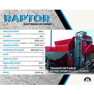 Presse cisaille transportable - Série Raptor - Euromec - pour ferrailles et métaux non ferreux_3